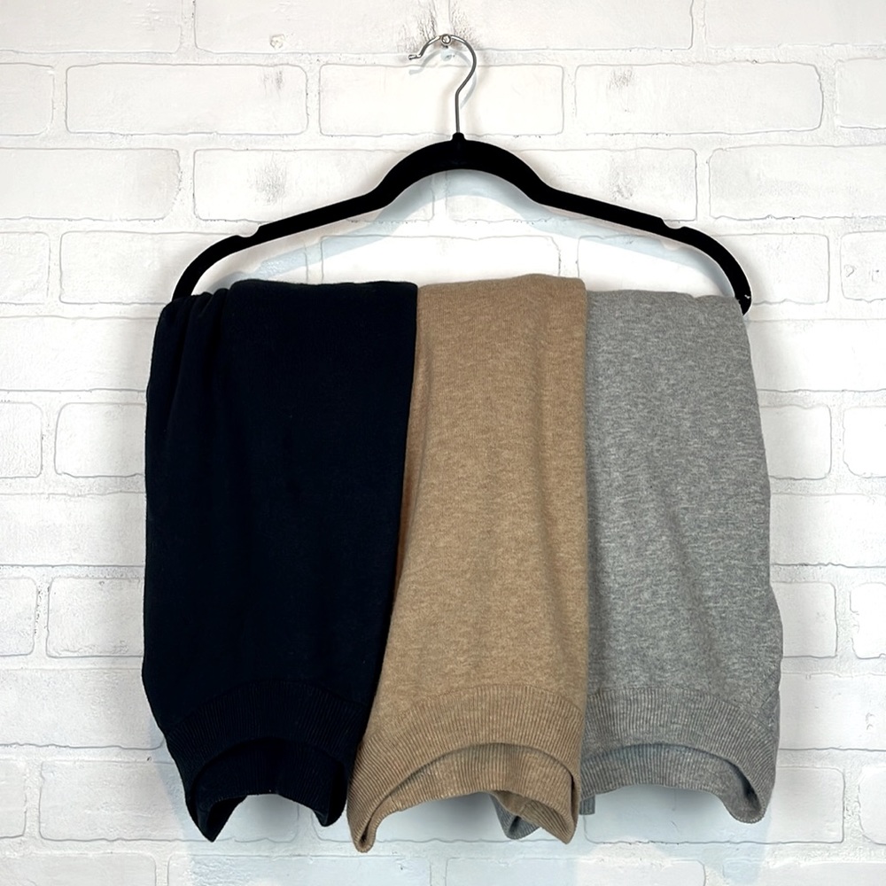 Bundle of 3 A New Day Classic Minimalist Plush Pullover Crewneck Sweaters XXL